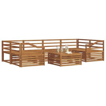 Set di divani da esterno 7 pcs Naturale | homemem39