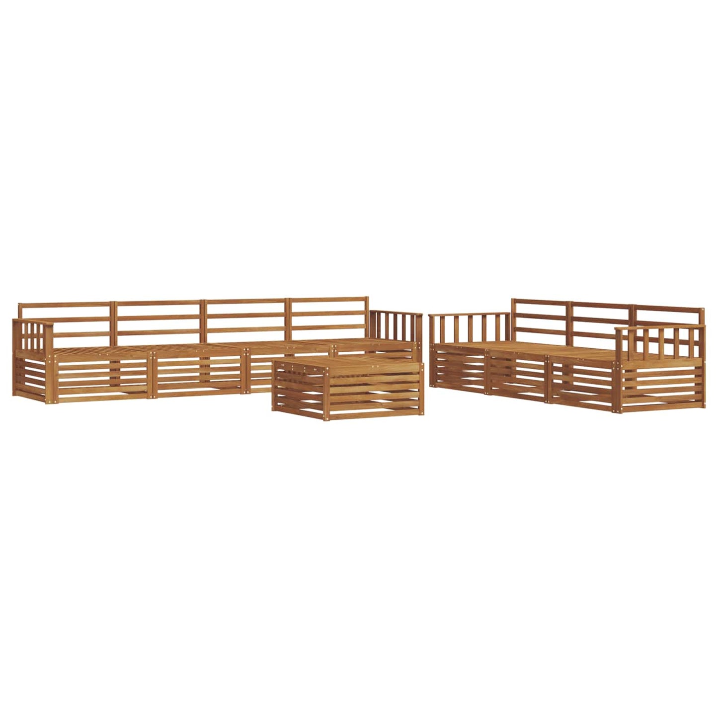 Set di divani da esterno 8 pcs Naturale | homemem39