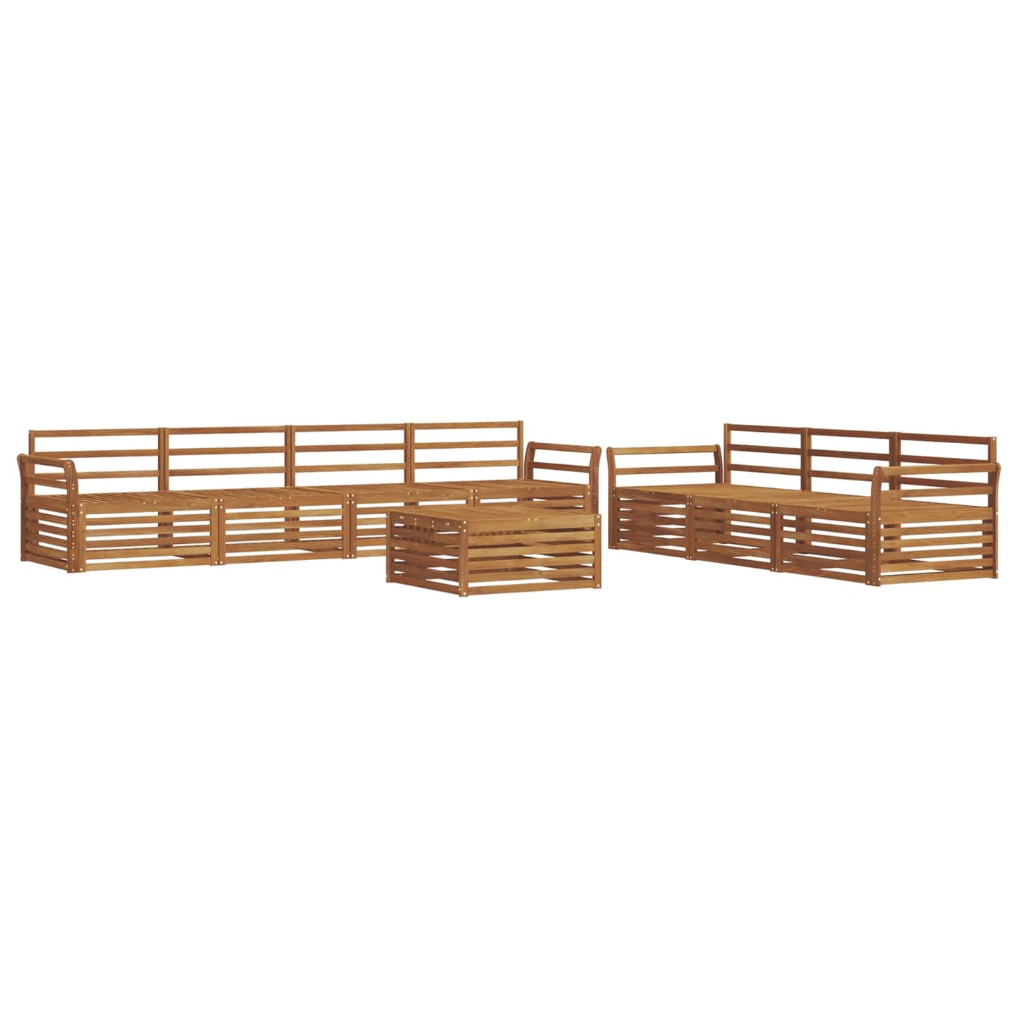 Set di divani da esterno 8 pcs Naturale | homemem39