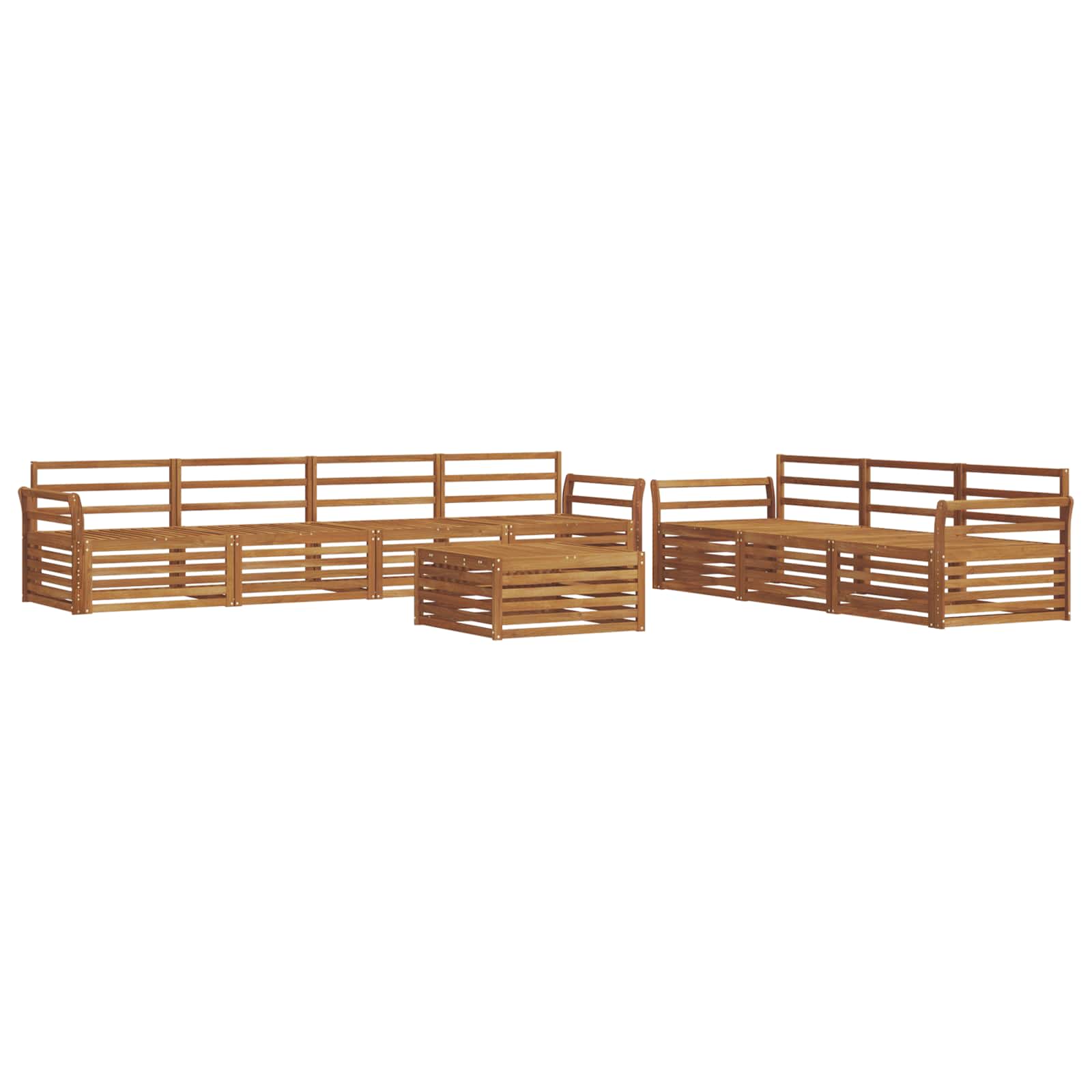 Set di divani da esterno 8 pcs Naturale | homemem39