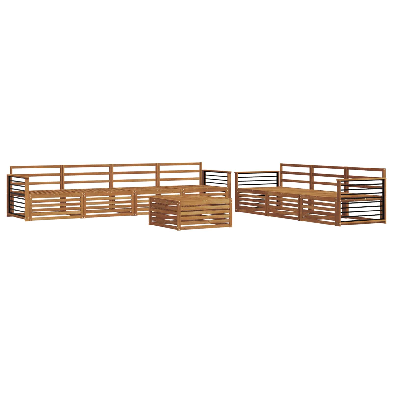 Set di divani da esterno 8 pcs Naturale | homemem39