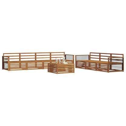 Set di divani da esterno 8 pcs Naturale | homemem39