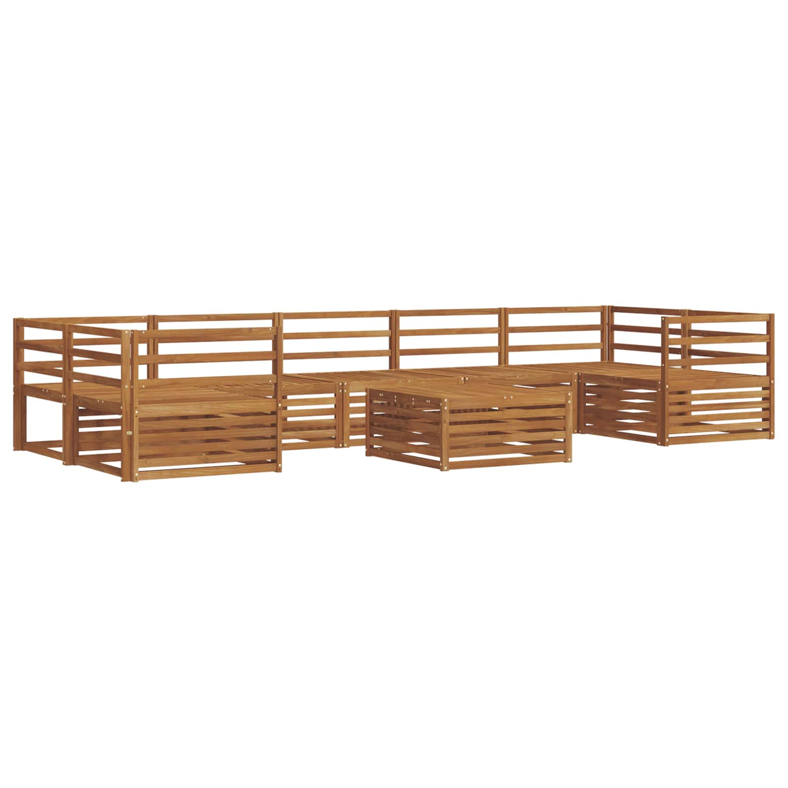 Set di divani da esterno 8 pcs Naturale | homemem39