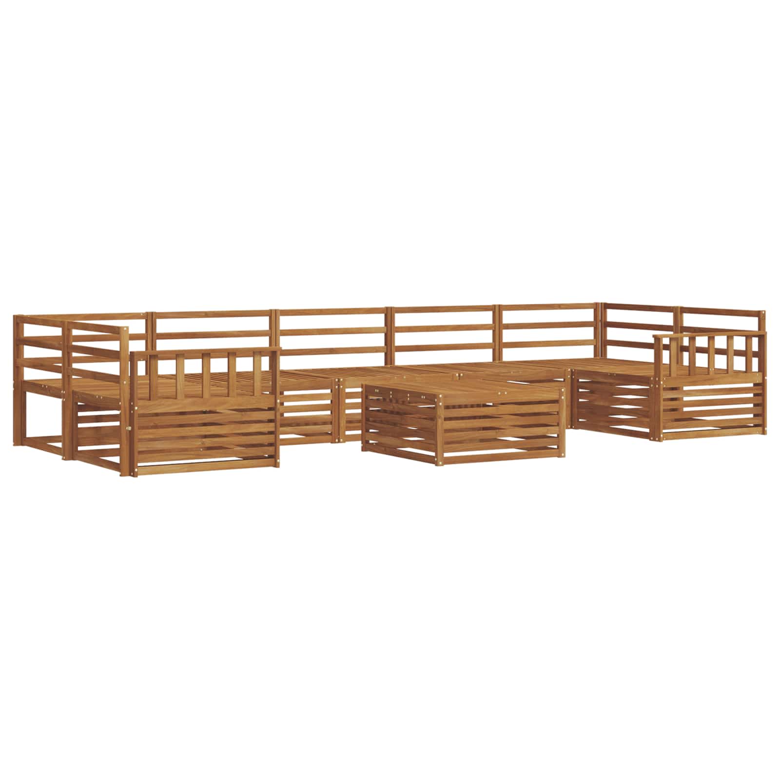 Set di divani da esterno 8 pcs Naturale | homemem39