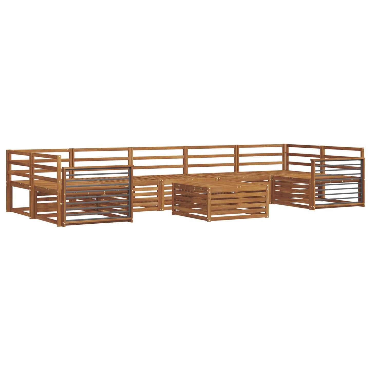 Set di divani da esterno 8 pcs Naturale