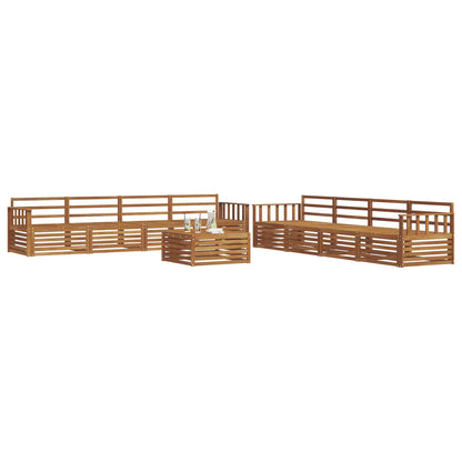 Set di divani da esterno 9 pcs Naturale