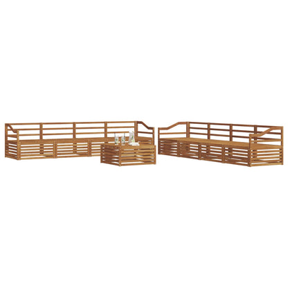 Set di divani da esterno 9 pcs Naturale | homemem39
