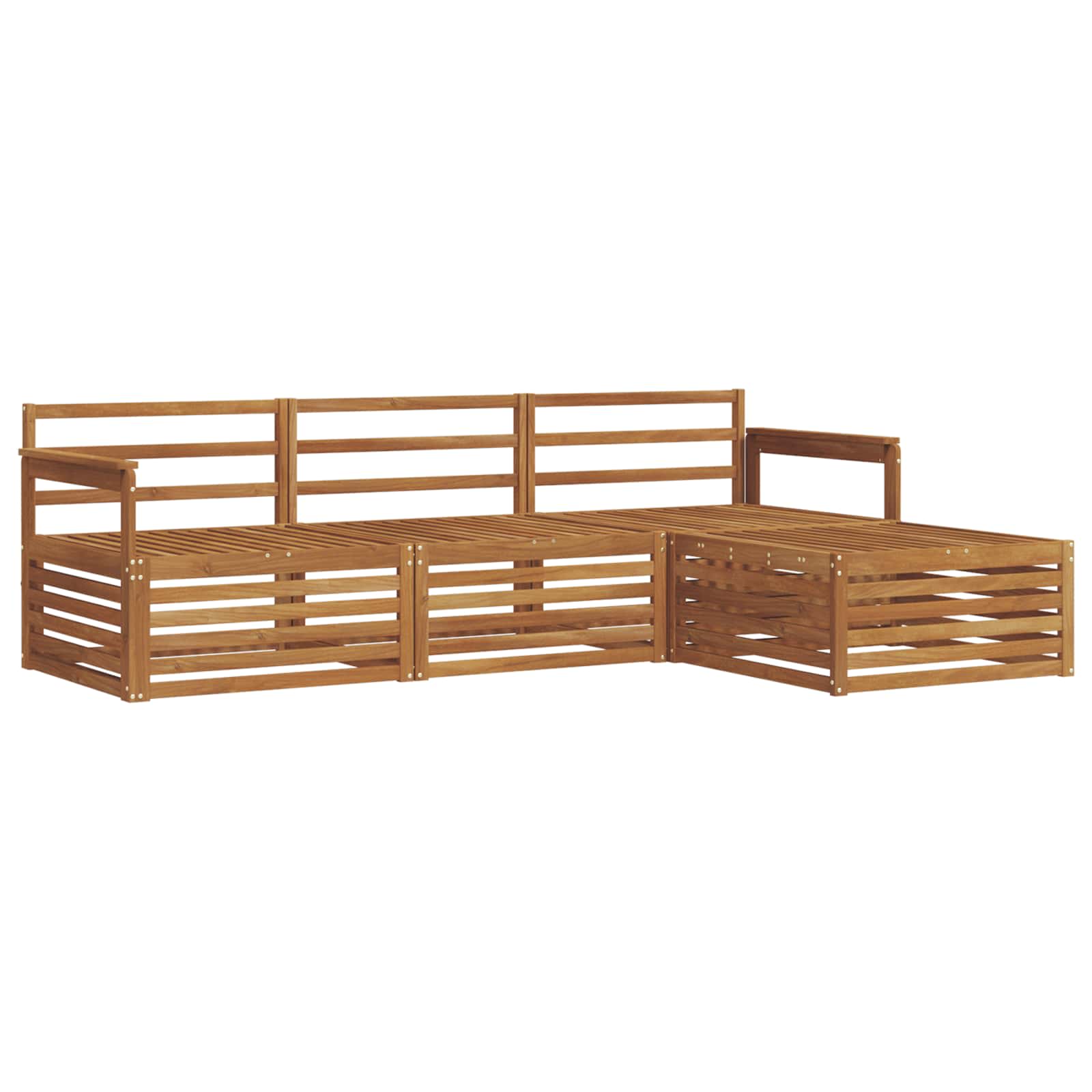 Set di divani da esterno Naturale 249,5 x 162,5 x 73 cm | homemem39