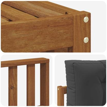 Set di divani da esterno con cuscino Naturale e Antracite | homemem39