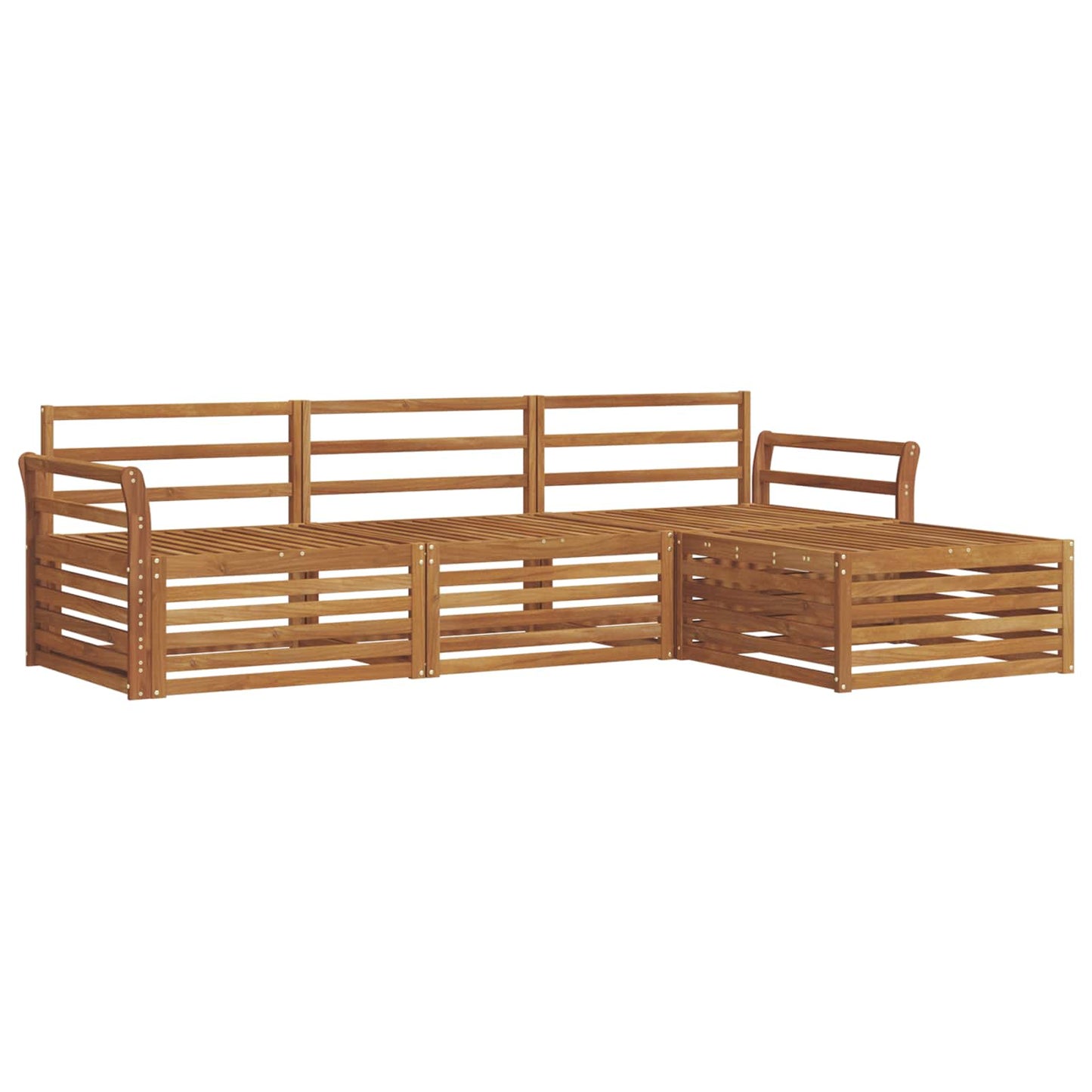 Set di divani da esterno Naturale 254 x 162,5 x 73 cm
