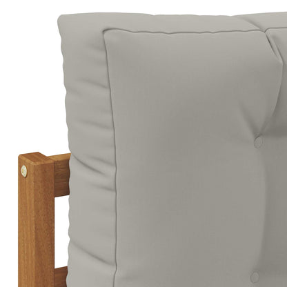 Set di divani da esterno 4 pcs Grigio Naturale e Chiaro | homemem39
