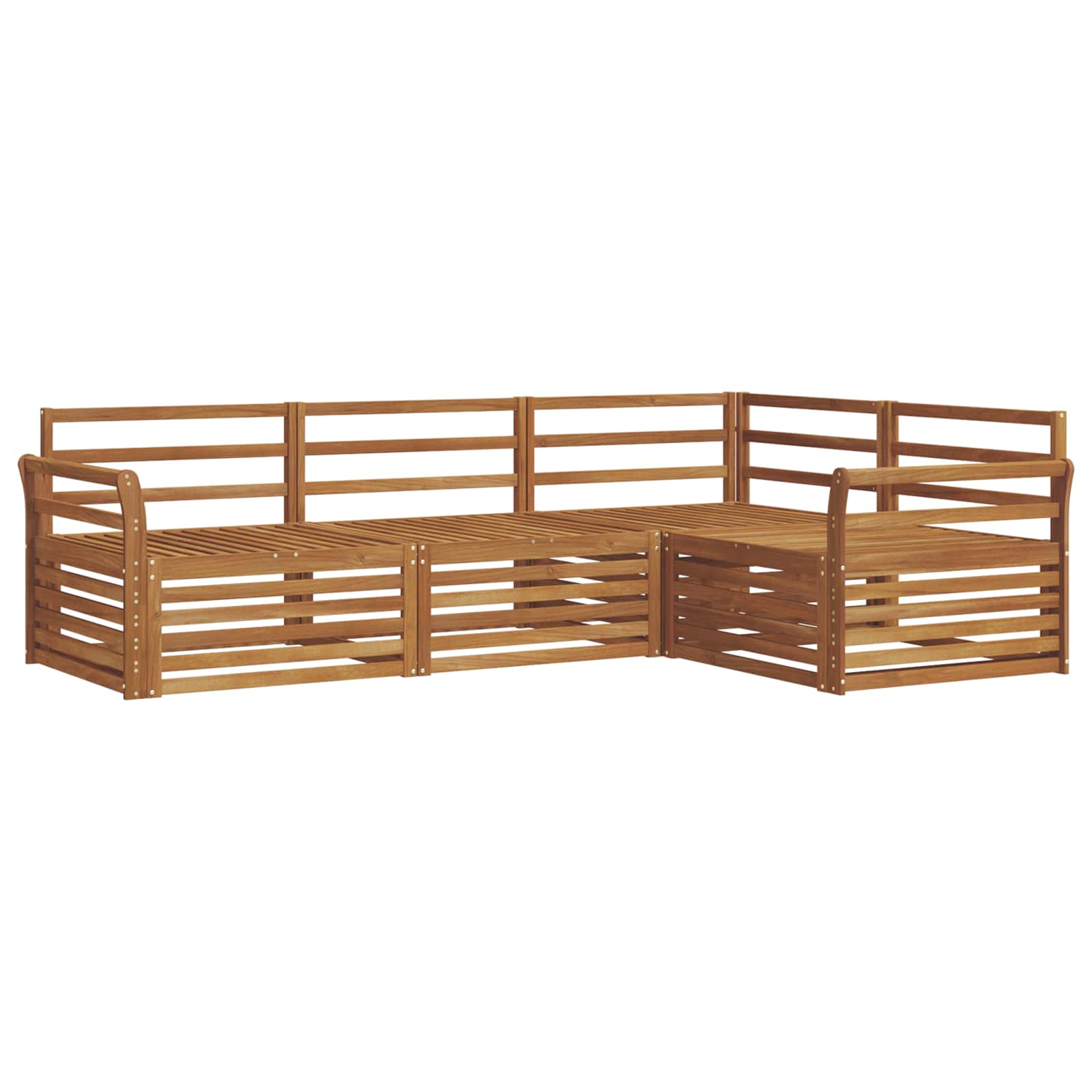 Set di divani da esterno 4 pcs Naturale | homemem39