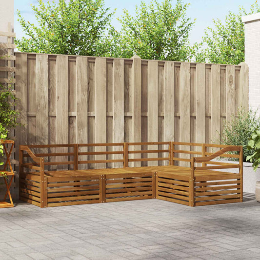 Set di divani da esterno 4 pcs Naturale | homemem39