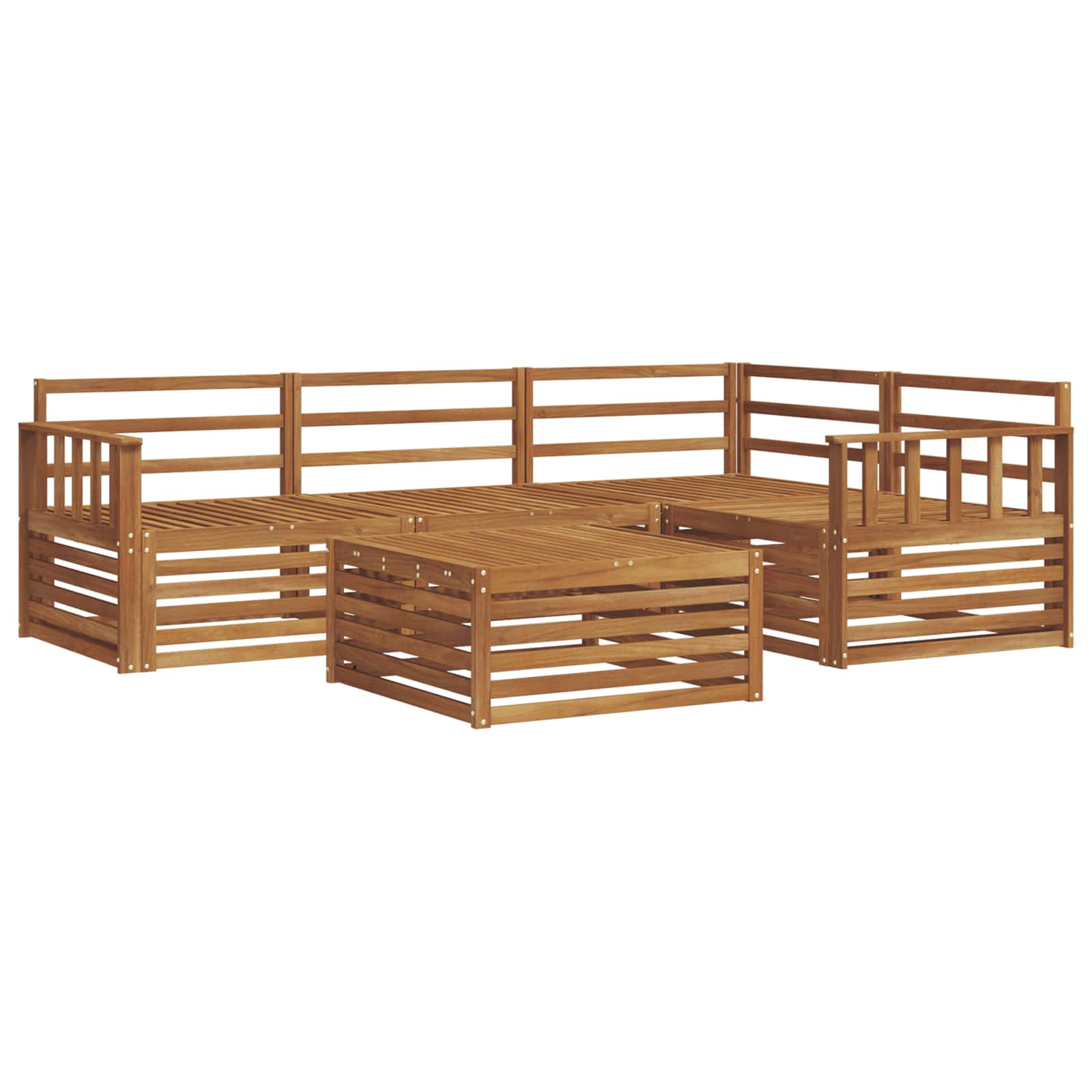 Set di divani da esterno 5 pcs Naturale | homemem39