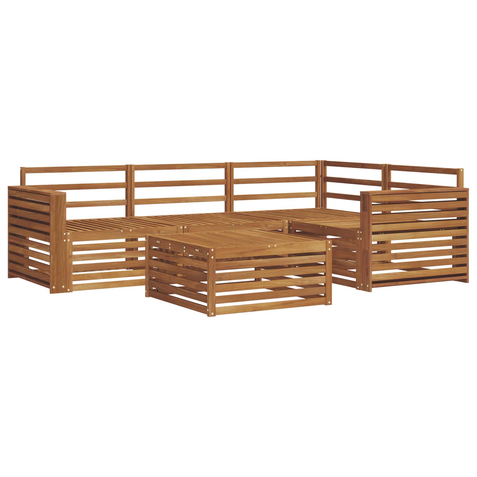 Set di divani da esterno 5 pcs Naturale | homemem39