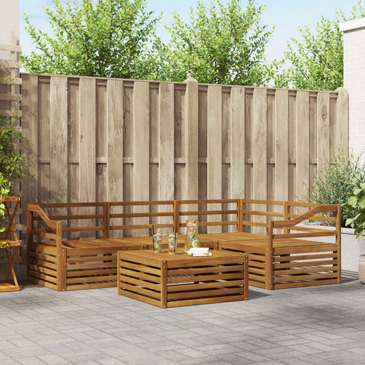 Set di divani da esterno 5 pcs Naturale | homemem39