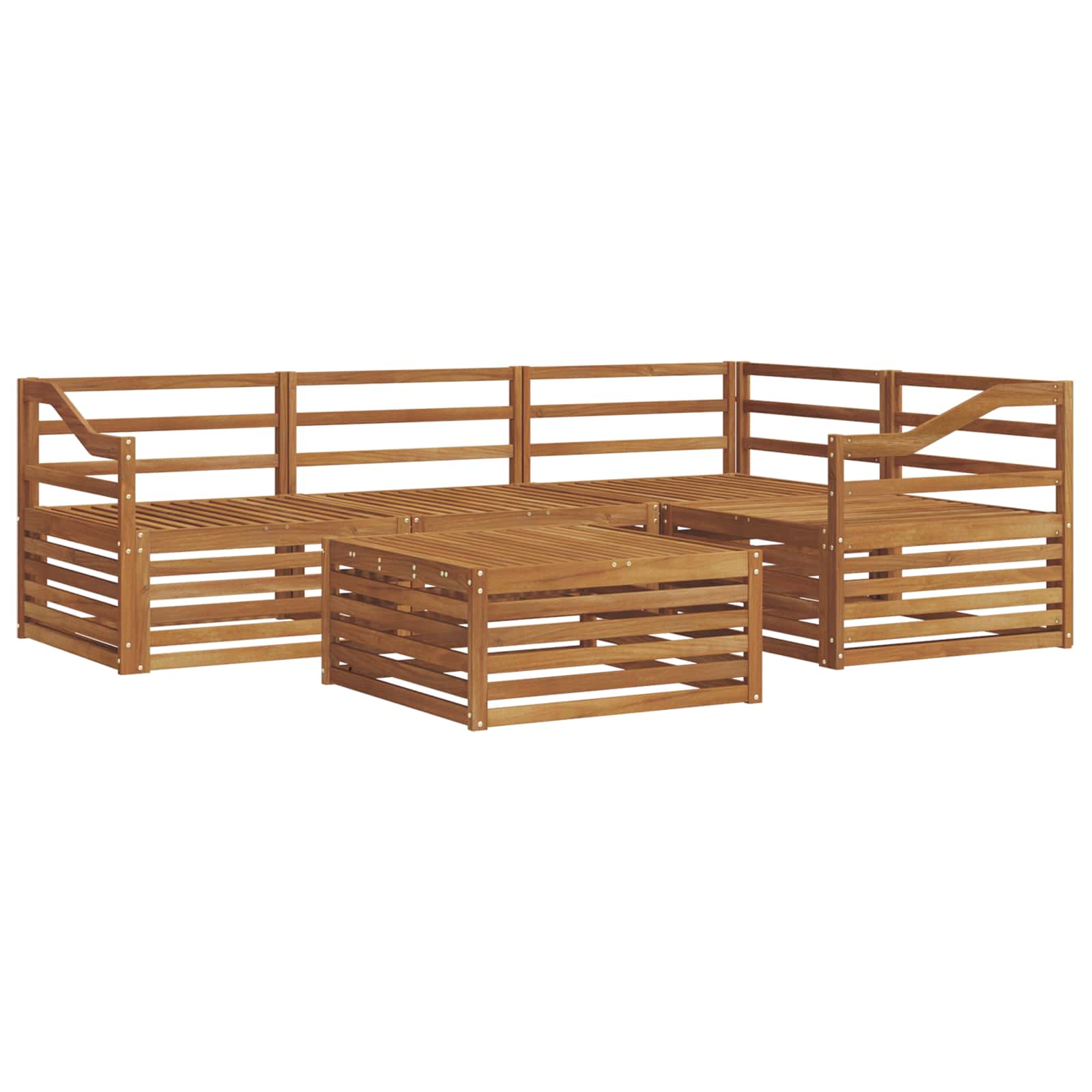 Set di divani da esterno 5 pcs Naturale | homemem39