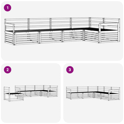 Set di divani da esterno 5 pcs Naturale | homemem39
