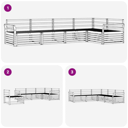 Set di divani da esterno 5 pcs Naturale | homemem39