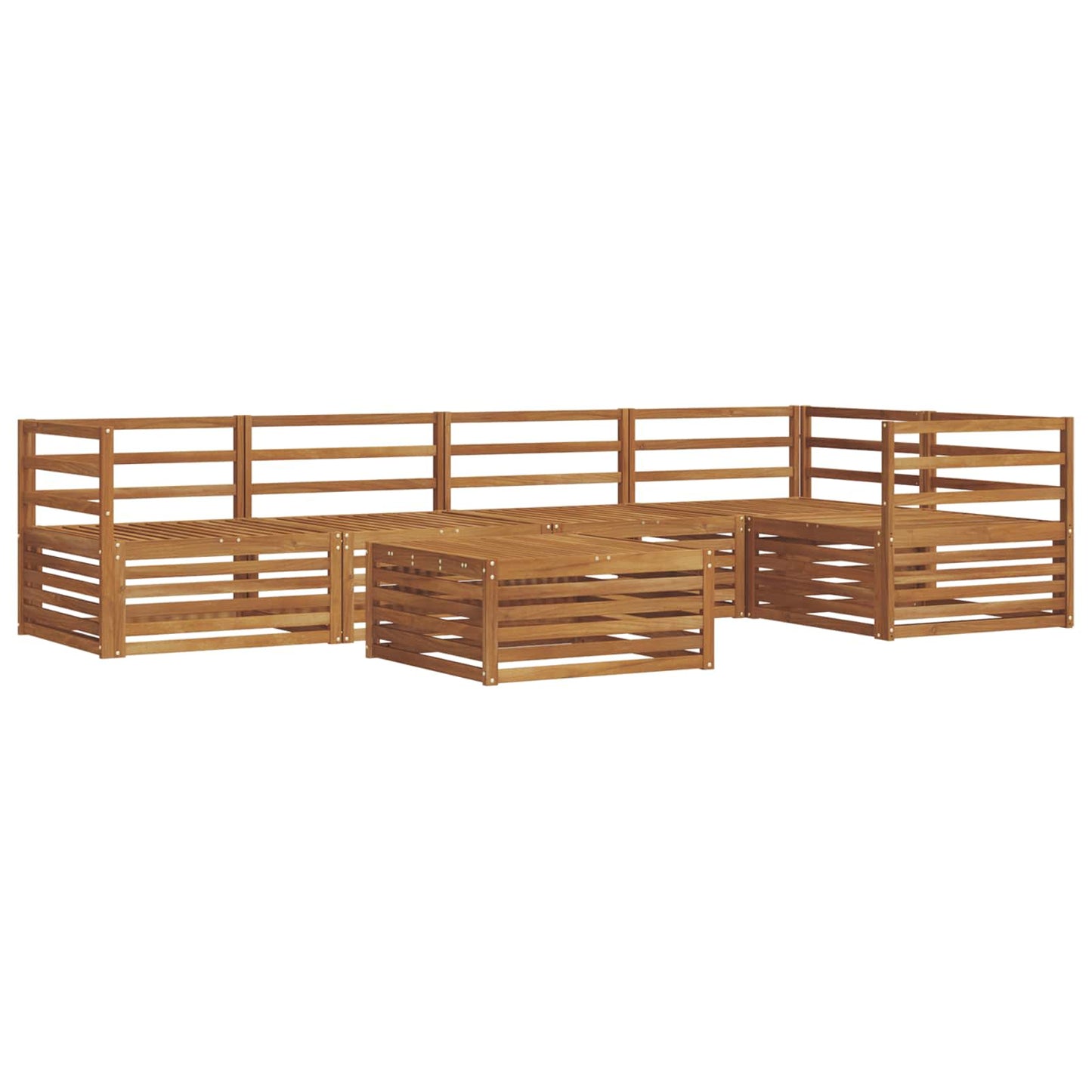 Set di divani da esterno 6 pcs Naturale | homemem39
