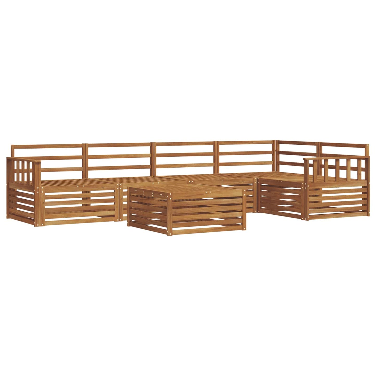 Set di divani da esterno 6 pcs Naturale | homemem39