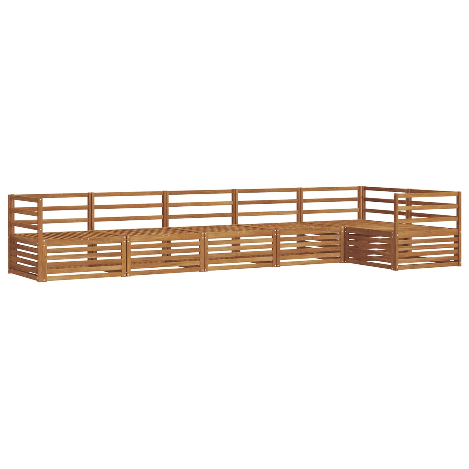 Set di divani da esterno 6 pcs Naturale | homemem39