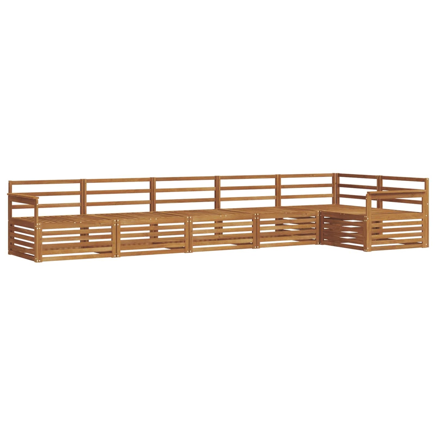 Set di divani da esterno 6 pcs Naturale | homemem39
