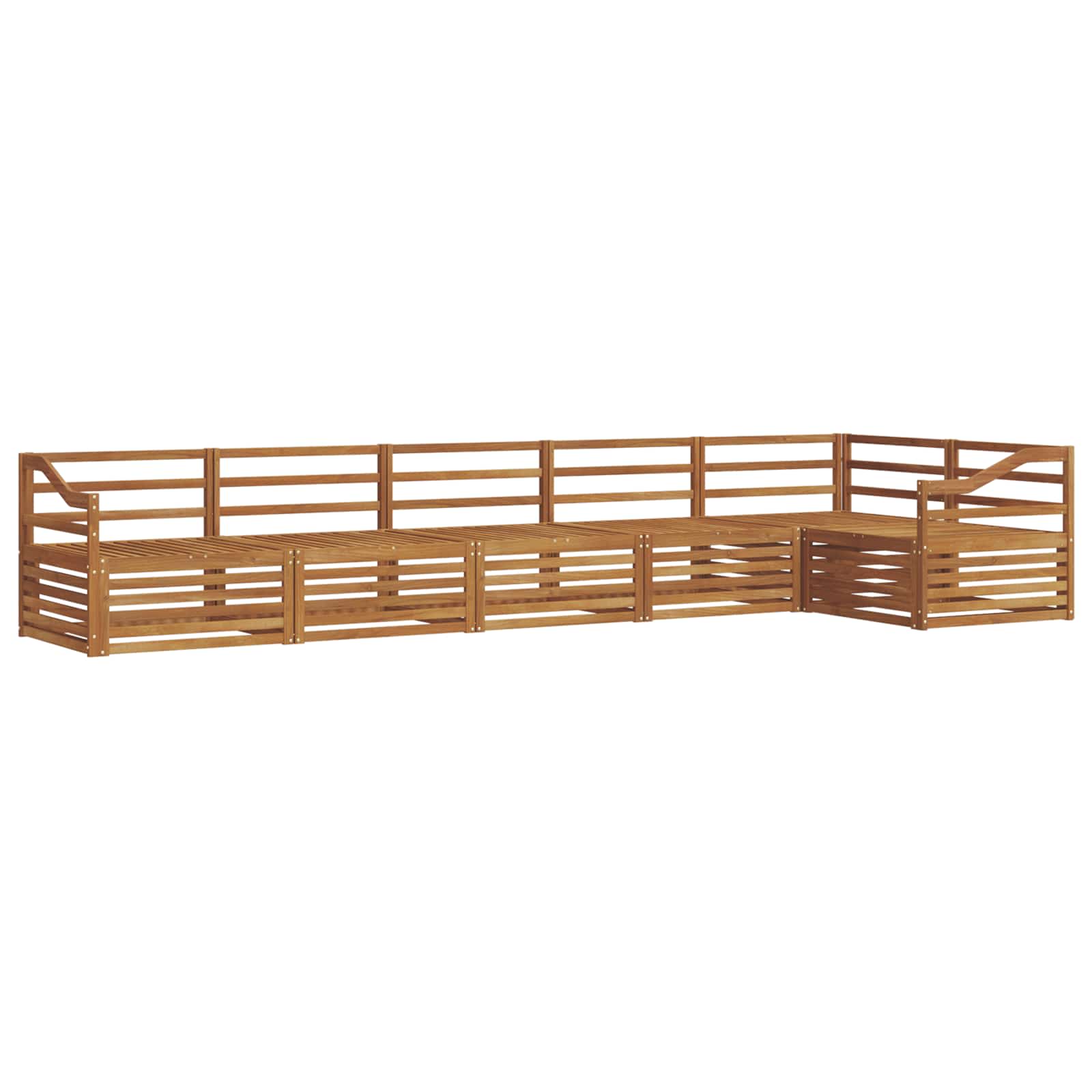 Set di divani da esterno 6 pcs Naturale | homemem39