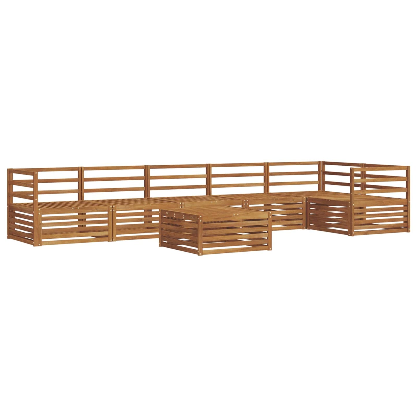 Set di divani da esterno 7 pcs Naturale | homemem39