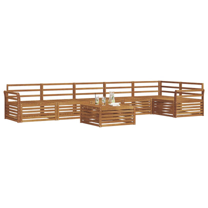 Set di divani da esterno 7 pcs Naturale | homemem39