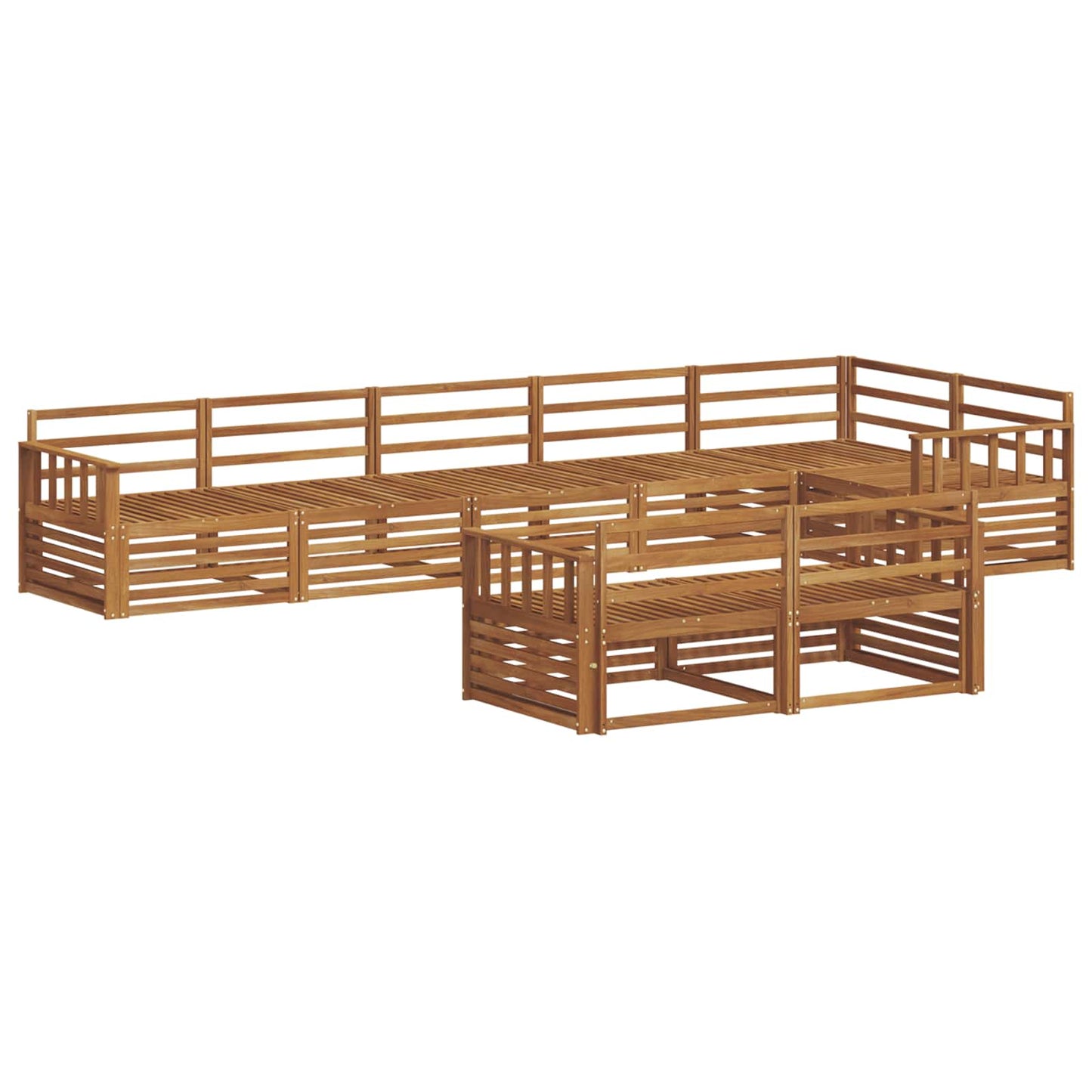 Set di divani da esterno 8 pcs Naturale | homemem39
