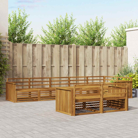 Set di divani da esterno 8 pcs Naturale