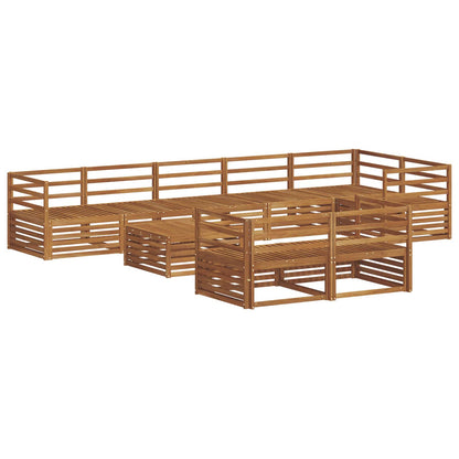 Set di divani da esterno 9 pcs Naturale | homemem39