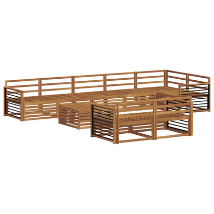 Set di divani da esterno 9 pcs Naturale | homemem39