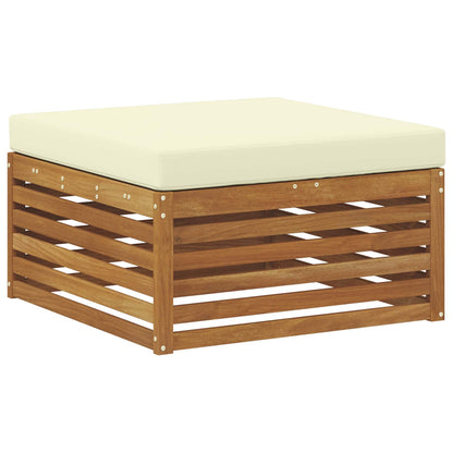 Set di divani da esterno con cuscino 6 pcs Naturale e Crema