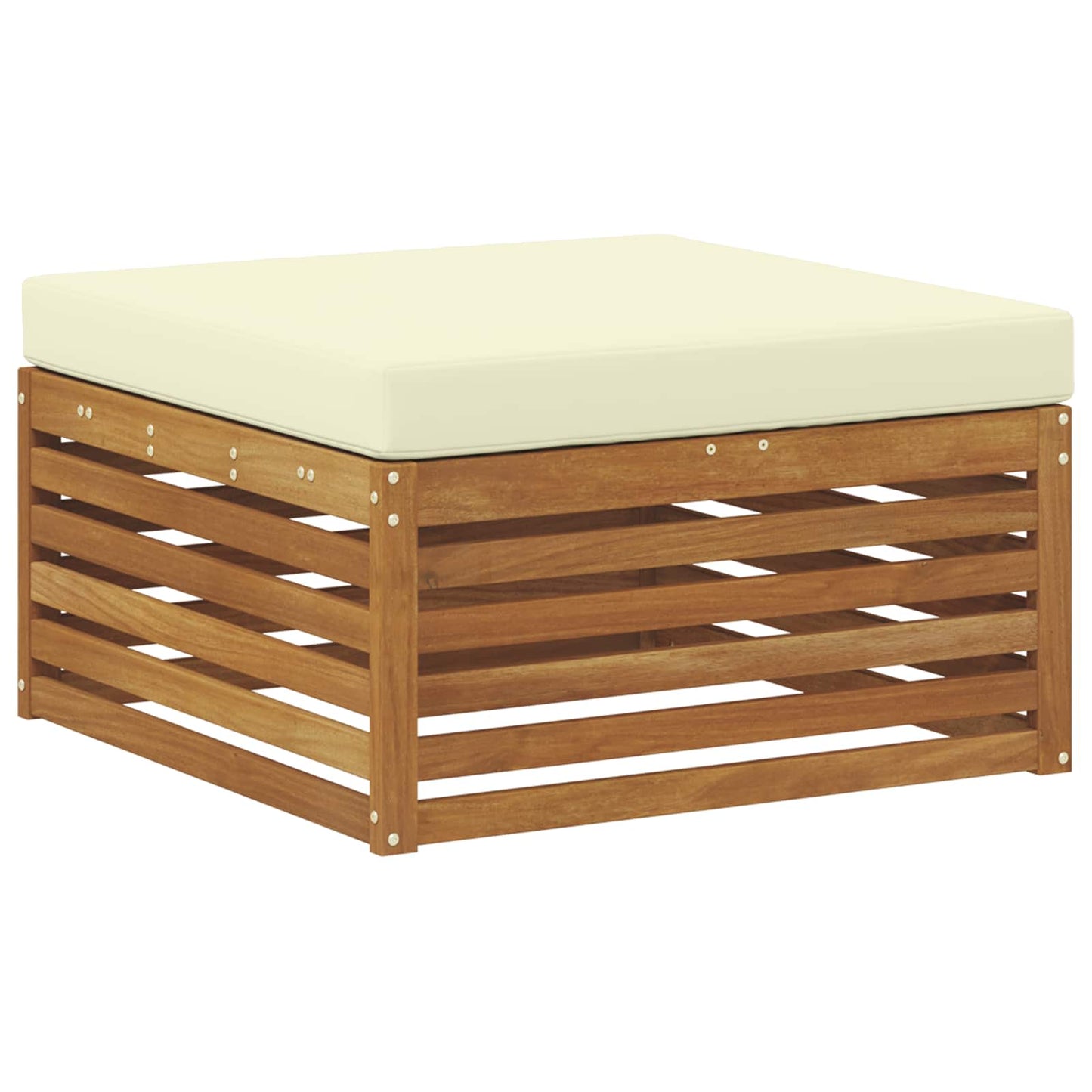 Set di divani da esterno con cuscino 7 pcs Naturale e Crema | homemem39