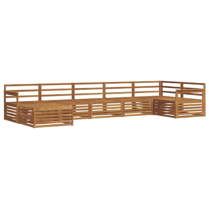 Set di divani da esterno 7 pcs Naturale | homemem39