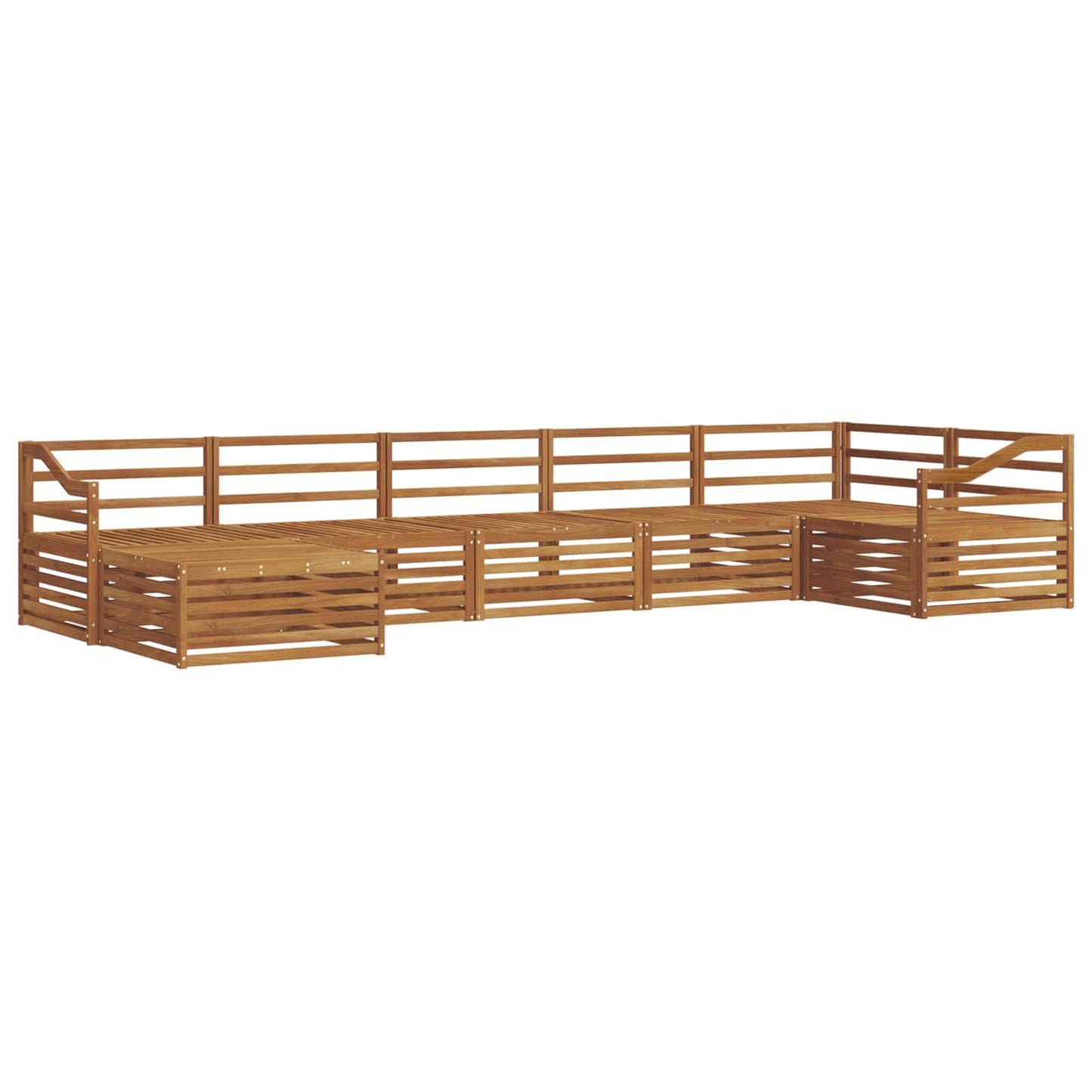Set di divani da esterno 7 pcs Naturale | homemem39