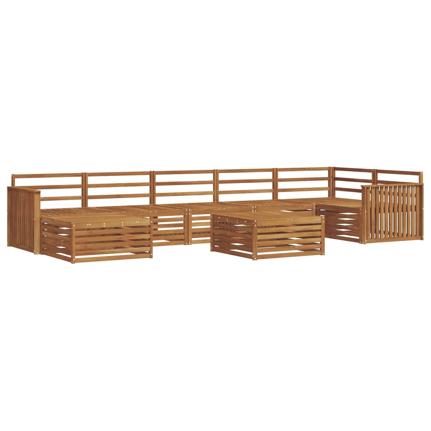 Set di divani da esterno 8 pcs Naturale
