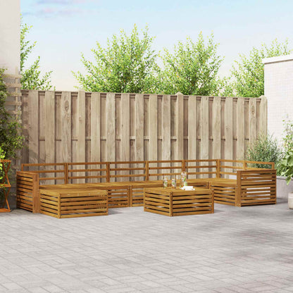 Set di divani da esterno 8 pcs Naturale | homemem39