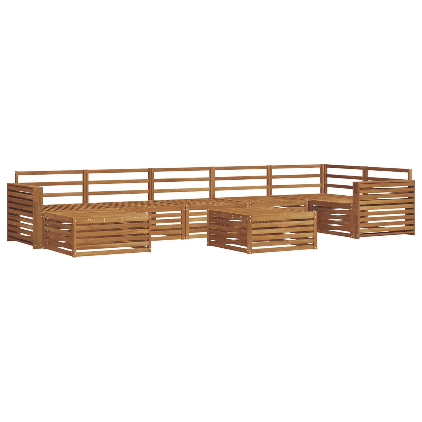 Set di divani da esterno 8 pcs Naturale | homemem39