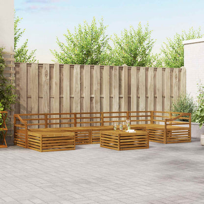 Set di divani da esterno 8 pcs Naturale