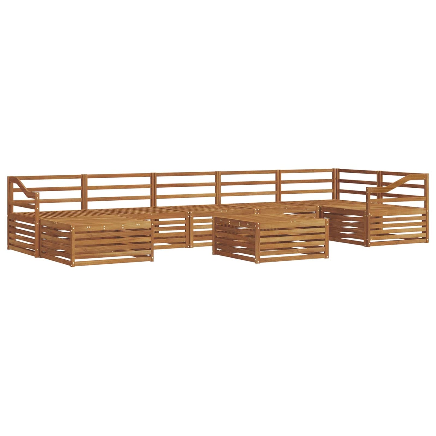Set di divani da esterno 8 pcs Naturale