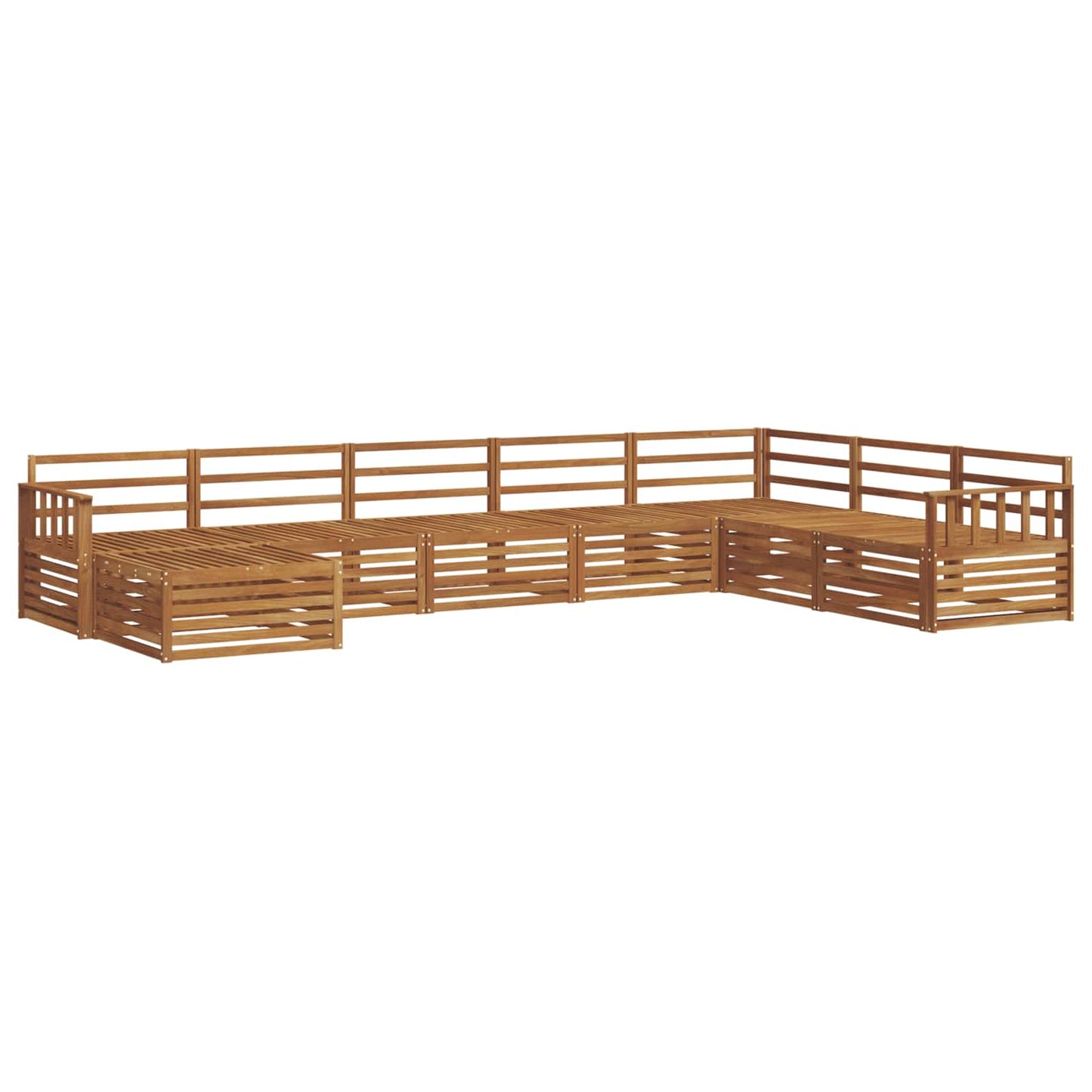 Set di divani da esterno 8 pcs Naturale | homemem39