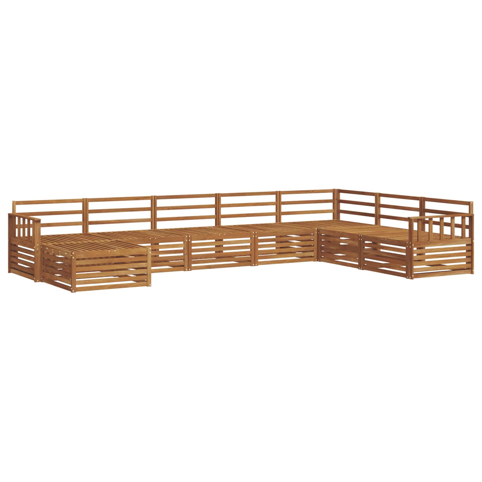Set di divani da esterno 8 pcs Naturale | homemem39
