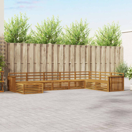 Set di divani da esterno 8 pcs Naturale