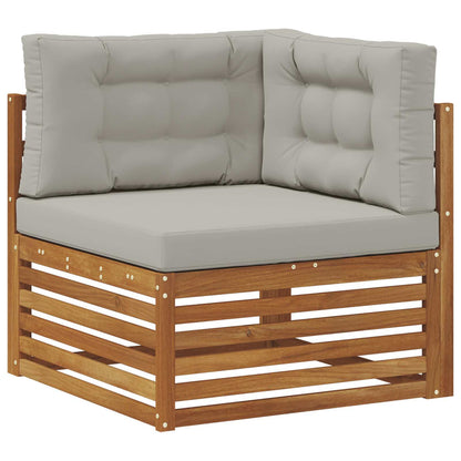Set di divani da esterno 8 pcs Grigio Naturale e Chiaro | homemem39
