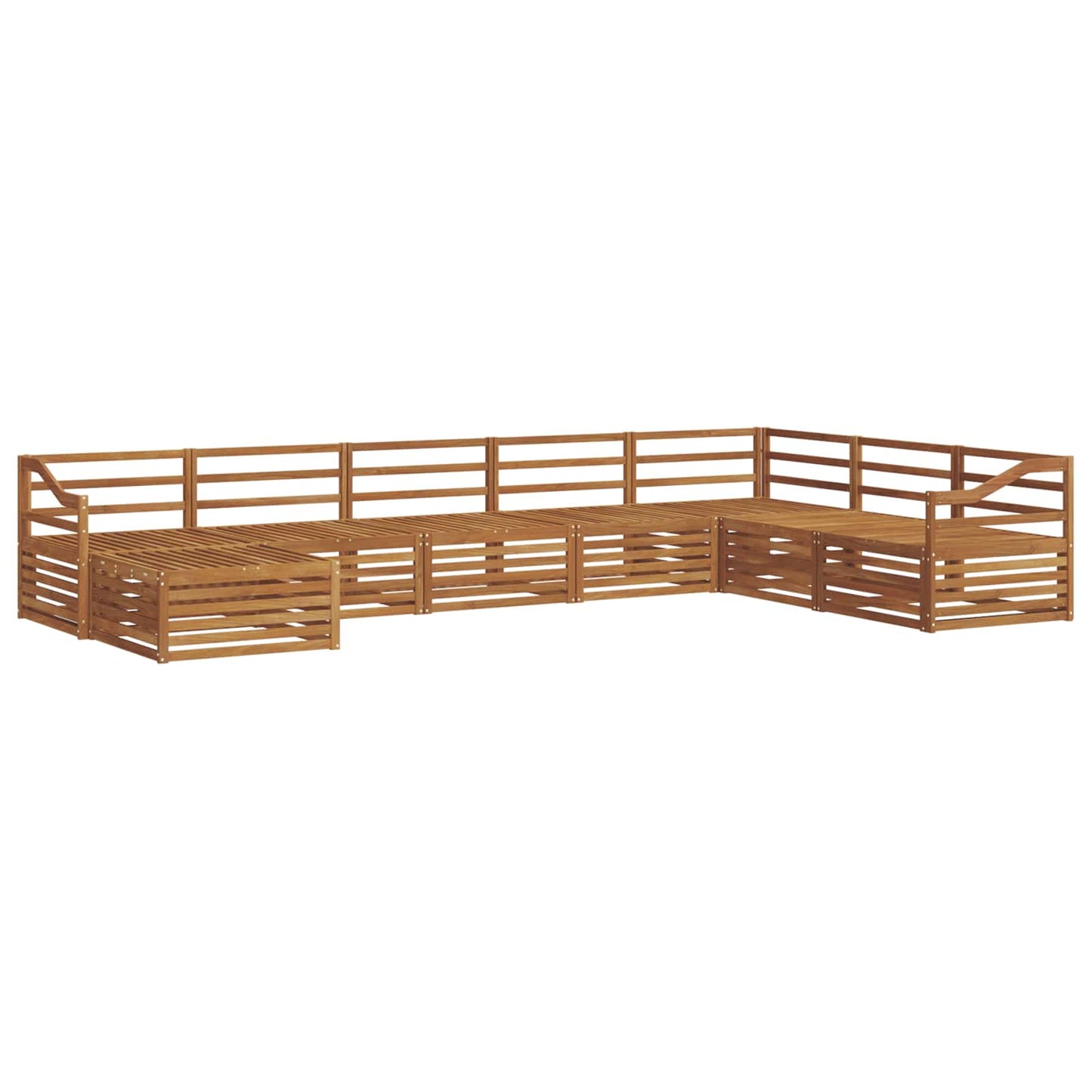 Set di divani da esterno 8 pcs Naturale | homemem39