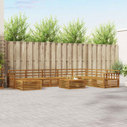 Set di divani da esterno 9 pcs Naturale | homemem39