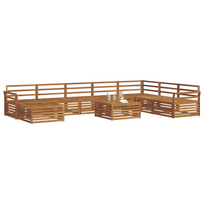 Set di divani da esterno 9 pcs Naturale | homemem39